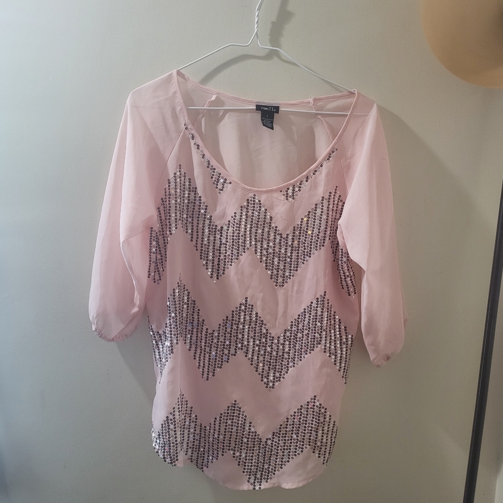 5/10$ Rue21 Blouse Size S